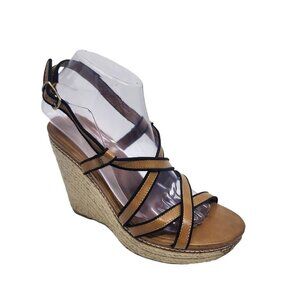 Kelly & Katie Sandals Wedge Espadrille Shoes‎ Women's Size 7.5